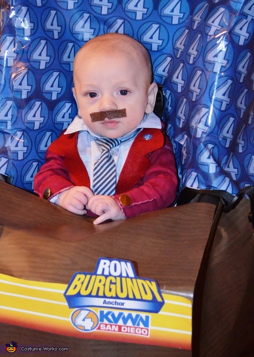 Ron deals burgundy costume