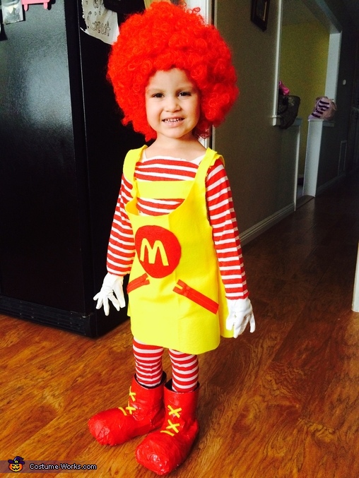 Ronald McDonald Girl's Costume - Photo 4/6