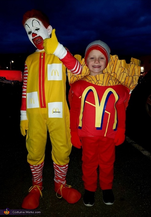Ronald McDonald and French Fries Costume | DIY Costumes Under $65