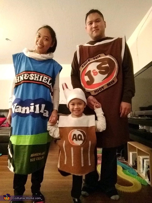 Root Beer Float Family Costume