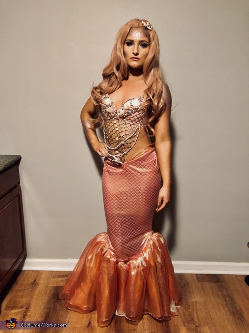 Rose Gold Mermaid Costume