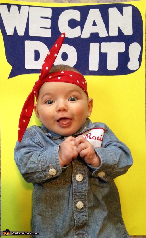 infant rosie the riveter costume