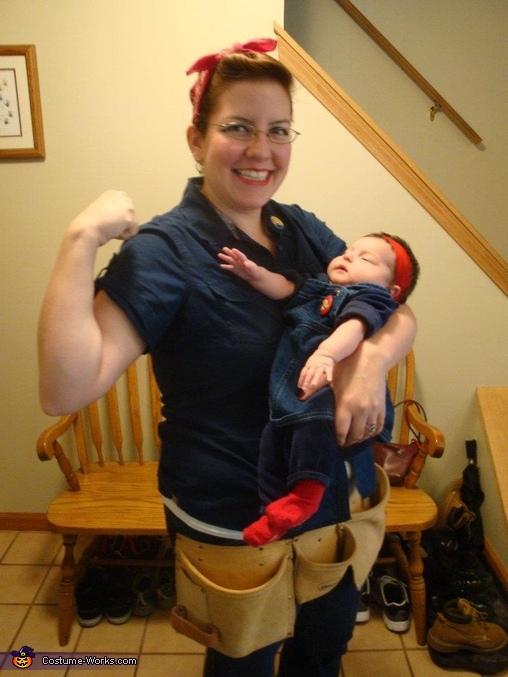 Rosie the Riveter and mini Rosie the Riveter Costume