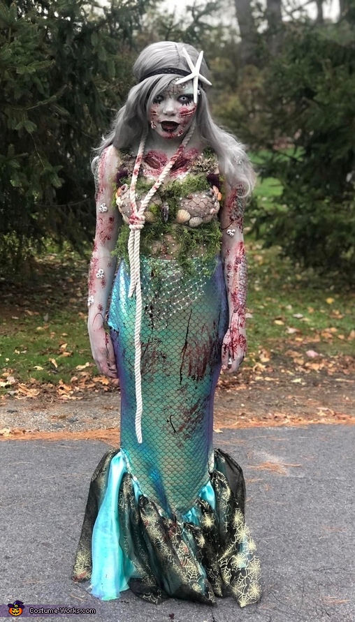 zombie mermaid costume