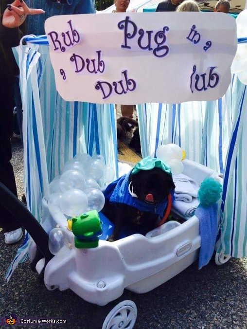 Rub-a-dub-dub Pug in a Tub Costume