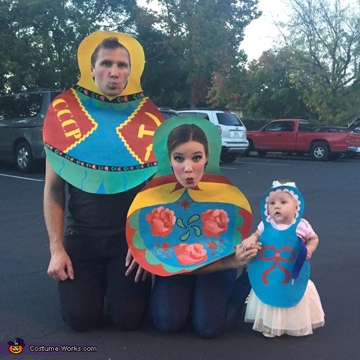 Russian Nesting Dolls Family Costume