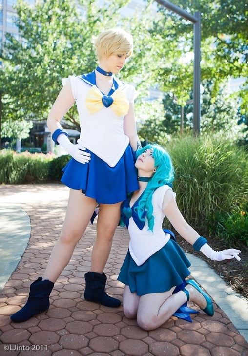 Sailor Uranus and Neptune Costumes