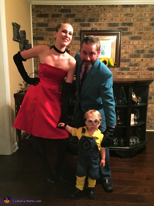 Scarlet, Herb "Blurb" Overkill and Bob the Minion Costume