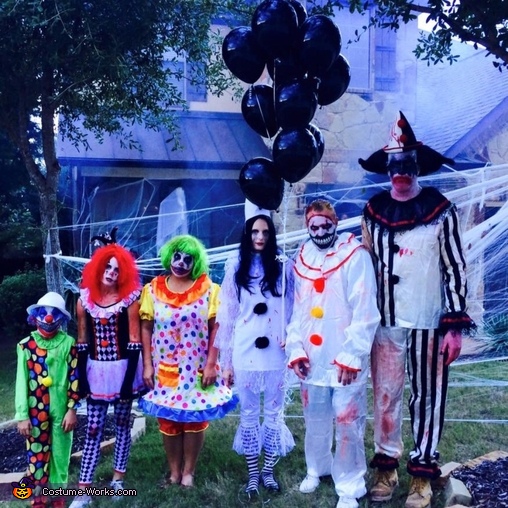 Scary Clown Family Costume
