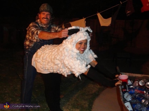 Sheepgirl and Redneck Costume