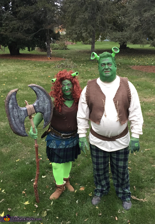 Shrek & Fiona Couple's Costume