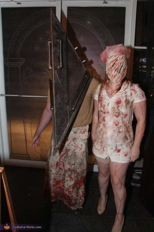 Silent Hill Pyramid Head and Faceless Nurse Costumes