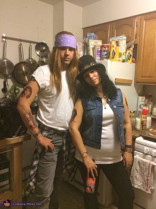 Slash and Axl Rose Couples Costume