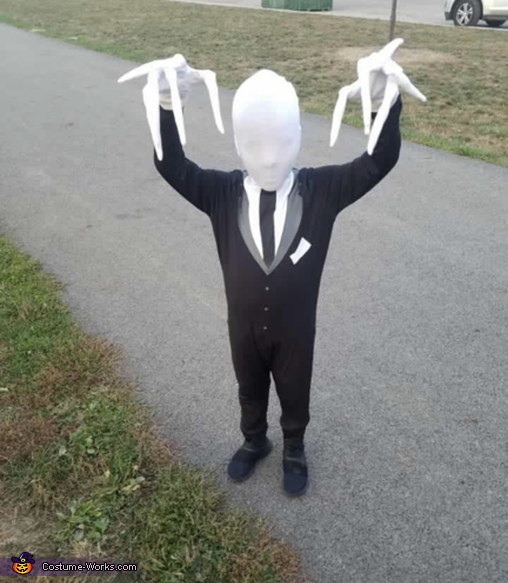 slender man halloween costume for kids