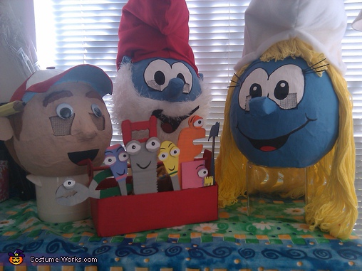 Homemade Smurfs Costumes