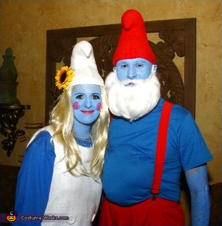 Papa Smurf and Smurfette Costume