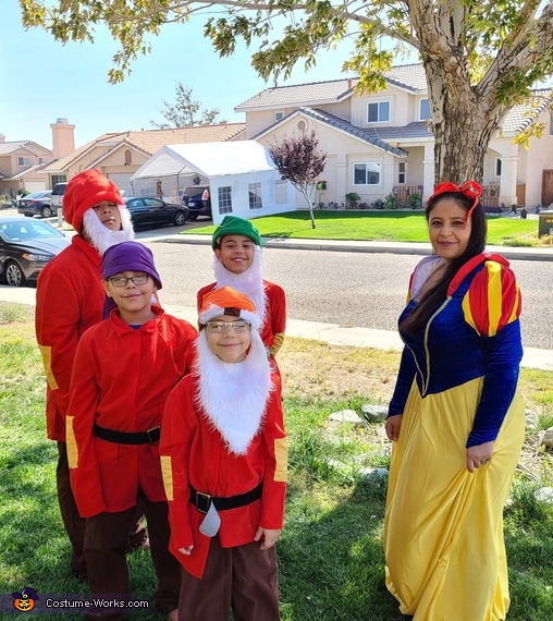 Snow White & 4 Dwarfs Costume