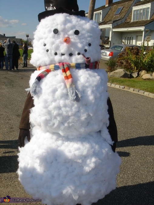 snowman made out of boxes