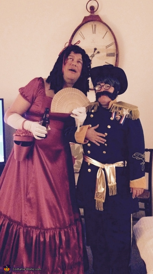Southern Belle and her Union General Costume