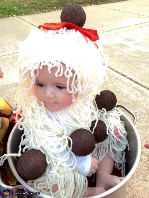 Chef with Spaghetti and Meatballs Halloween Costume | Mind Blowing DIY ...
