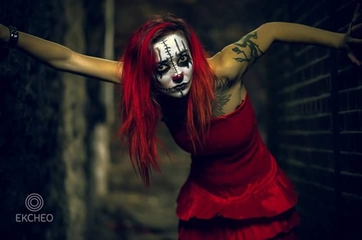 Spooky Clown Girl Costume