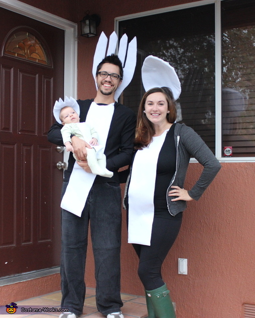 Spoon, Fork and Spork Family Costume