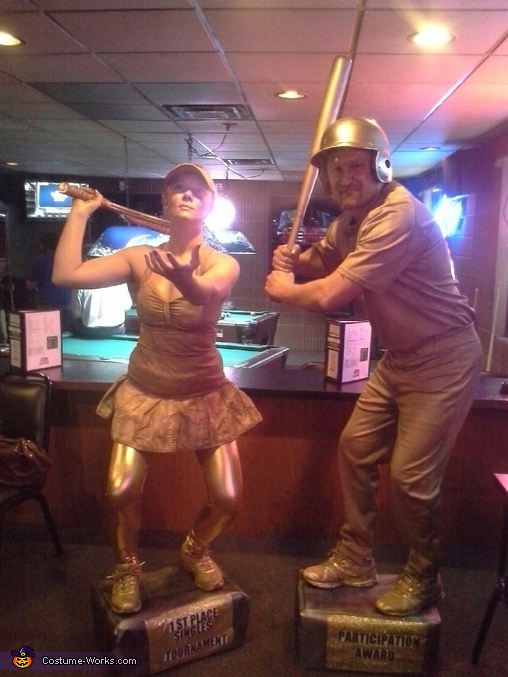 Sports Trophies Couples Costume