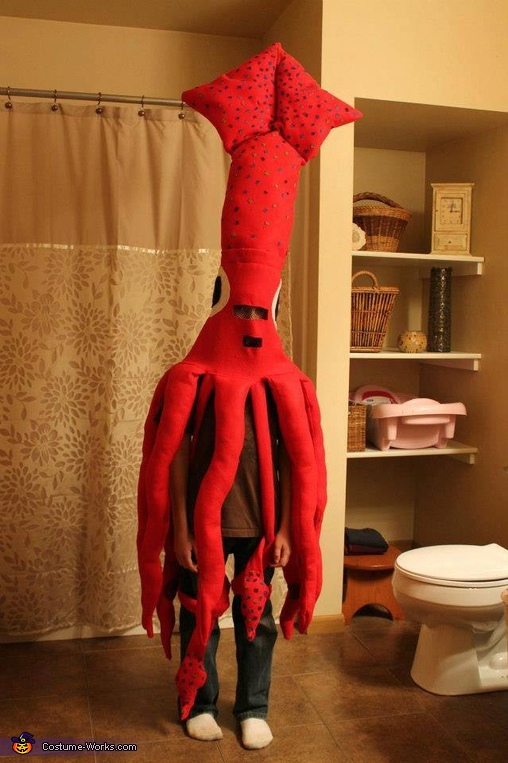 Squid Eating Boy Costume