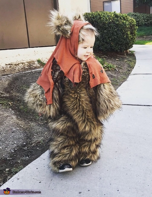 Star Wars Ewok Costume No Sew Diy Costumes - Diy Toddler Ewok Costume