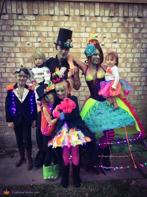 Steampunk Alien Invasion Family Costume