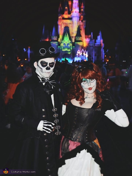 Steampunk Jack and Sally Costume