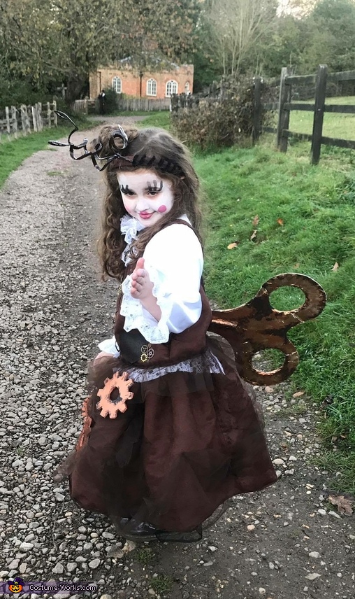 Steampunk wind up Doll Costume