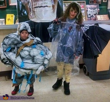 Storm Cloud and Lightning Victim Costume