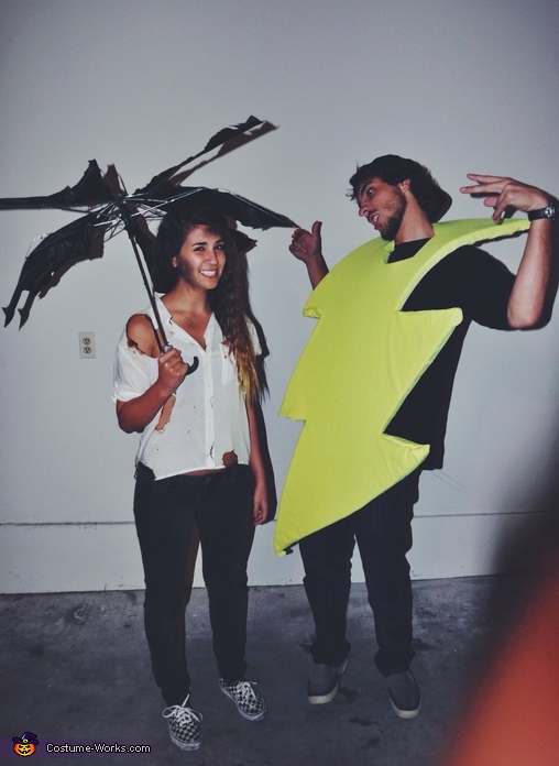 Struck With Lightning Couples Halloween Costume 