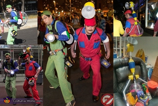 Super Mario Ghostbusters Halloween Costume Creative DIY Costumes