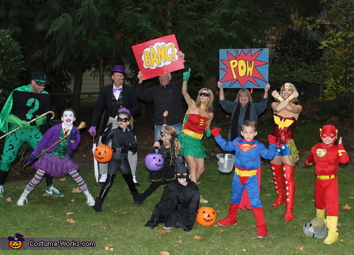 Superheros and Villians Group Costume