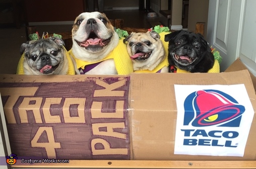 Taco Bell 4 Pack Costume