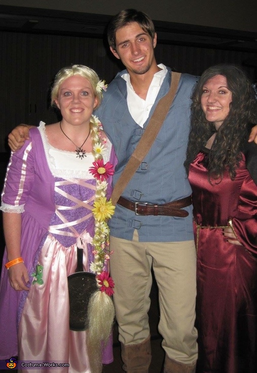 Tangled Rapunzel, Flynn Rider and Mother Gothel Costume