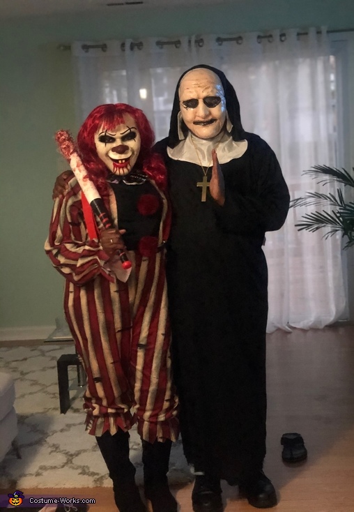 Terror Clown and Maniac Nun Costume