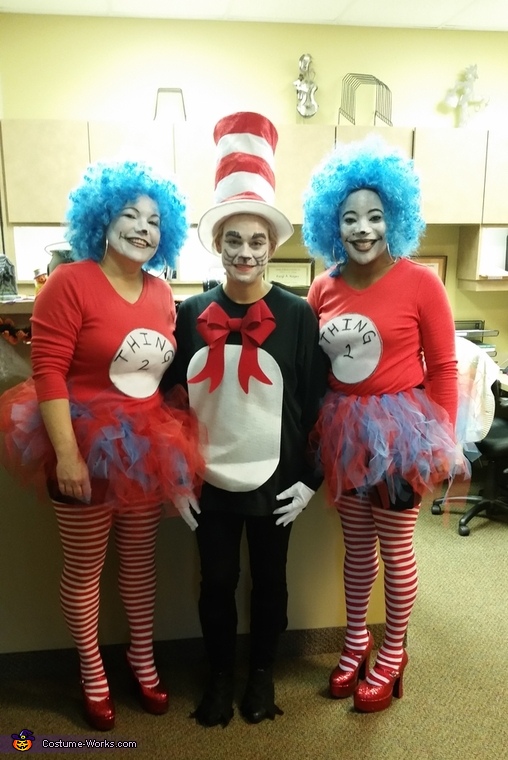 The Cat in the Hat and Thing 1 & Thing 2 Costume