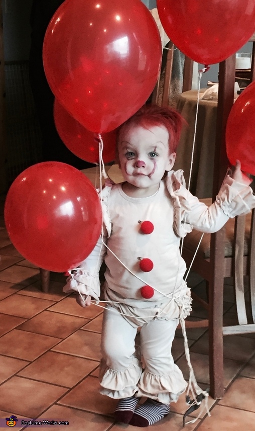 The Cutest Pennywise Baby Costume | DIY Costumes Under $65 - Photo 5/10