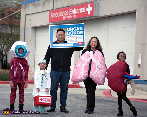 The Donate Life Family Costume