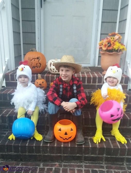 The Farmer and 2 Little Chickens Costume