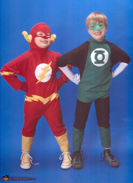 The Flash and Green Lantern Superheroes Costumes for Boys