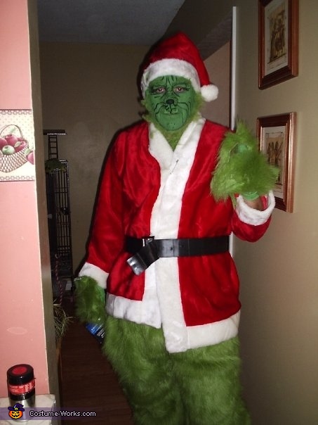 make your own grinch mask