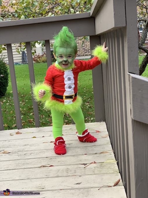 the grinch baby costume