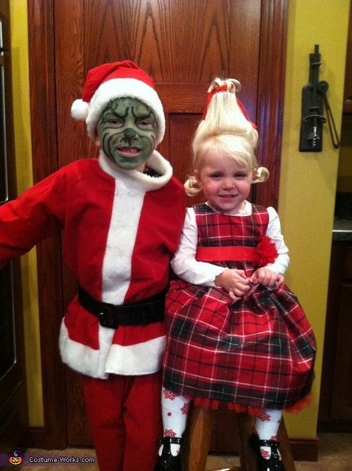 The Grinch and Cindy Lou Who DIY Costumes