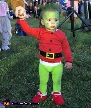 the grinch baby costume