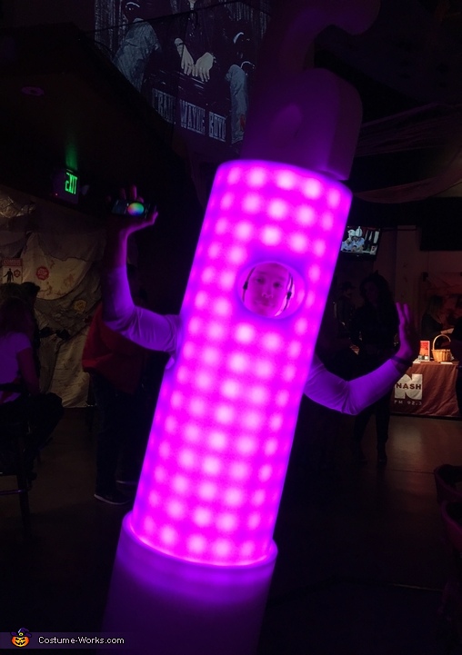 The Human Glowstick Costume