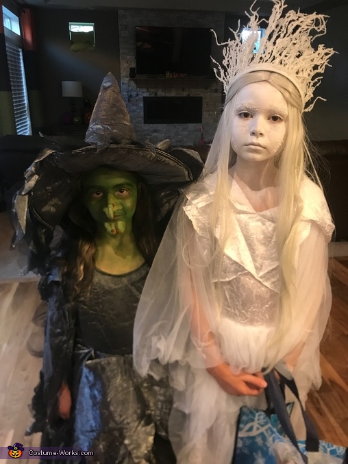 The Ice Queen and Green Witch Costume